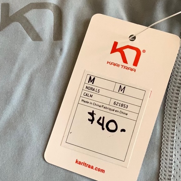 Kari Traa NORA long slv top - Calm blue - Picture 8 of 13